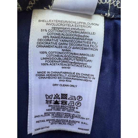 NWT Brooks Brothers 346 A-Line Knee-Length Eyelet Skirt Size 14 - Picture 4 of 5